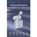 Devia Airbuds Bluetooth sztereó headset - fehér