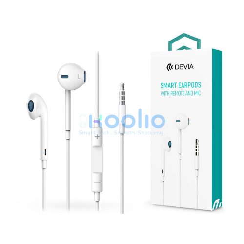 Devia Smart sztereó fülhallgató 3,5mm jack - fehér
