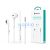 Devia Smart sztereó fülhallgató 3,5mm jack - fehér