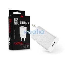 Maxlife MXTC-01 10W USB hálózati töltő adapter - fehér