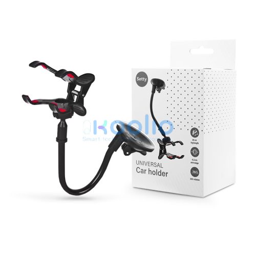 Setty 13485 autós tartó műszerfalra/szélvédőre - fekete