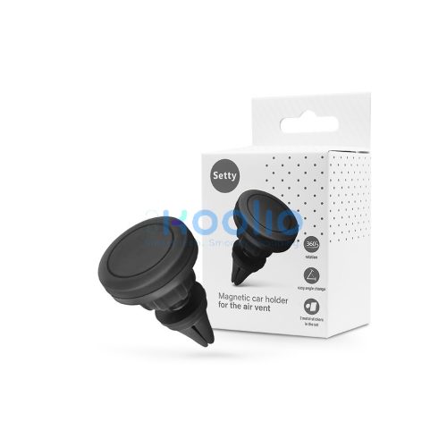 Setty 28304 autós tartó szellőzőrácsba - fekete
