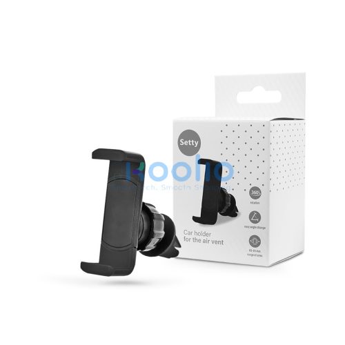 Setty 98226 autós tartó szellőzőrácsba - fekete