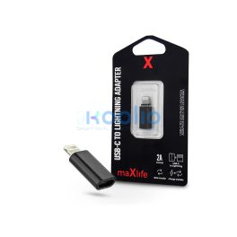   Maxlife USB-C To Lightning Adapter USB Type-C/Lightning adapter - 2A - fekete