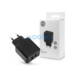 Setty 12W 2xUSB hálózati töltő adapter - fekete