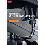 XO C107 Car Rearview Mirror Bracket autós tartó visszapillantó tükörre - fekete/zöld