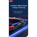 XO BCC09 Bluetooth FM-transmitter/gyorstöltő 25W PD 2xUSB/MP3/Pendrive lejátszás/RGB Light - fekete