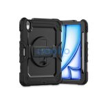 Tech-Protect Solid 360 ütésálló tok - Apple iPad Air 6 (2024) 11", kijelzővédővel - fekete - ECO