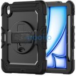 Tech-Protect Solid 360 ütésálló tok - Apple iPad Air 6 (2024) 11", kijelzővédővel - fekete - ECO