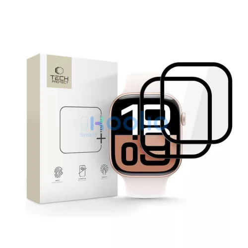 Tech-Protect Glass Flex+ hibrid üvegfólia - Apple Watch 10 (42mm) - 2 db/cs - fekete