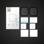 Tech-Protect Glass Flex+ hibrid üvegfólia - Apple Watch 10 (42mm) - 2 db/cs - fekete