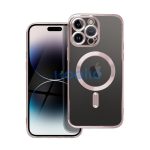 Electro Mag Samsung Galaxy S24 MagSafe kompatibilis hátlap tok, rozéarany