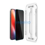 Spigen Glas.tR EZ Fit Privacy Apple iPhone 16 Pro / 17 / 17 Pro, tempered kijelzővédő fólia felhelyező kerettel (2db)