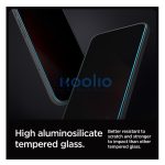 Spigen Glas.tR EZ Fit Privacy Apple iPhone 16 Pro / 17 / 17 Pro, tempered kijelzővédő fólia felhelyező kerettel (2db)