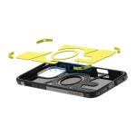 Spigen Tough Armor MagFit Apple iPhone 16 Pro tok, MagSafe, Gunmetal, fekete