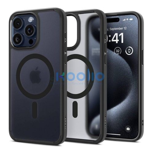 Spigen Ultra Hybrid MagFit Apple iPhone 16 Pro tok, MagSafe, Frost, fekete