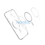 Spigen Liquid Crystal MagFit Apple iPhone 16 Plus tok, MagSafe, Crystal Clear, átlátszó