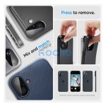 Spigen Glas.tR Optik Apple iPhone 16 Plus / iPhone 16 Tempered kameravédő fólia, fekete (2db)