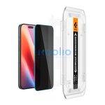 Spigen Glas.tR EZ Fit Privacy Apple iPhone 16 Pro Max / 17 Pro Max, tempered kijelzővédő fólia felhelyező kerettel (2db)