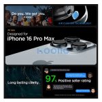 Spigen Ultra Hybrid Apple iPhone 16 Pro Max tok, Frost, fekete