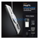 Spigen Ultra Hybrid MagFit Apple iPhone 16 Pro Max tok, MagSafe, Frost Clear tok, átlátszó