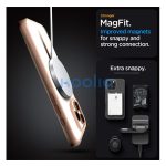 Spigen Ultra Hybrid MagFit Apple iPhone 16 Pro Max tok, MagSafe, Rose Titanium, átlátszó
