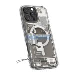 Spigen Ultra Hybrid MagFit Apple iPhone 16 Pro Max tok, MagSafe, Natural Titanium, Zero One, átlátszó