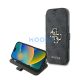 Guess 4G Metal Logo iPhone 16 Pro flip/oldalra nyíló tok, fekete GUBKP16L4GMGGR
