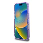 Guess IML Flowers Wreath iPhone 16 Pro MagSafe kemény hátlap tok, lila GUHMP16LHFWFCU