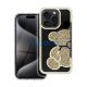 Teddy Bear iPhone 16 csillogó köves tok, arany