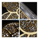 Teddy Bear iPhone 16 csillogó köves tok, arany