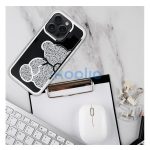 Teddy Bear iPhone 16 Plus csillogó köves tok, ezüst