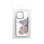 Teddy Bear iPhone 16 Plus csillogó köves tok, rózsaszín