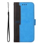 Apple Wooze Colour Wallet iPhone 16 Pro oldalra nyíló tok, stand, kártyatartóval, kézpánttal, kék