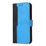 Apple Wooze Colour Wallet iPhone 16 Pro oldalra nyíló tok, stand, kártyatartóval, kézpánttal, kék