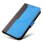 Apple Wooze Colour Wallet iPhone 16 Pro oldalra nyíló tok, stand, kártyatartóval, kézpánttal, kék