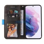 Apple Wooze Colour Wallet iPhone 16 Pro oldalra nyíló tok, stand, kártyatartóval, kézpánttal, kék