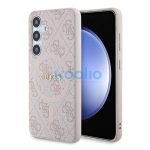 Guess 4G Collection Leather Metal Logo S24 (S921) MagSafe tok, rózsaszín GUHMS24SG4GFRP