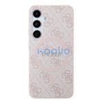 Guess 4G Collection Leather Metal Logo S24 (S921) MagSafe tok, rózsaszín GUHMS24SG4GFRP