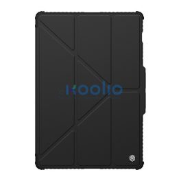   Nillkin Bumper Pro Samsung Galaxy Tab S9 Ultra/S10 Ultra közepesen ütésálló tok kitámasztóval, fekete