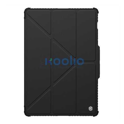 Nillkin Bumper Pro Samsung Galaxy Tab S9 Ultra/S10 Ultra közepesen ütésálló tok kitámasztóval, fekete