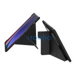 Nillkin Bumper Pro Samsung Galaxy Tab S9 Ultra/S10 Ultra közepesen ütésálló tok kitámasztóval, fekete