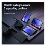 Nillkin Bumper Pro Samsung Galaxy Tab S9 Ultra/S10 Ultra közepesen ütésálló tok kitámasztóval, fekete