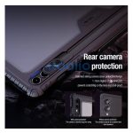 Nillkin Bumper Pro Samsung Galaxy Tab S9 Ultra/S10 Ultra közepesen ütésálló tok kitámasztóval, fekete