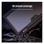 Nillkin Bumper Pro Samsung Galaxy Tab S9 Ultra/S10 Ultra közepesen ütésálló tok kitámasztóval, fekete