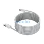 Baseus Simple Wisdom USB / Lightning adat/töltőkábel, 2,4A, 1,5m, Fehér (2db)