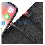 Baseus iPhone USB / Lightning adat/töltőkábel, 2,4A, 1m, Piros/Fekete