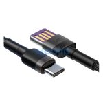 Baseus Cafule USB-USB-C kábel Huawei SuperCharge, QC 3.0, 5A, 1m, fekete/szürke