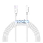 Baseus Superior USB-USB-C kábel, 66W, 2 m, fehér
