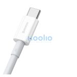 Baseus Superior USB-USB-C kábel, 66W, 2 m, fehér
